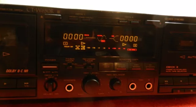 Pioneer CT-W650R HxPro Cassette Deck - Fully Serviced - Works & Sounds GREAT!