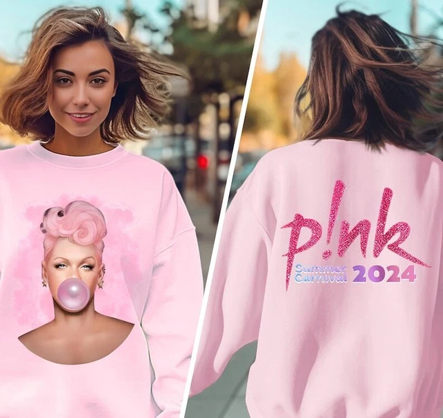 PINK SINGER SUMMER Carnival 2024 Tour tshirt,Concert 2024 P!nk EUR 40