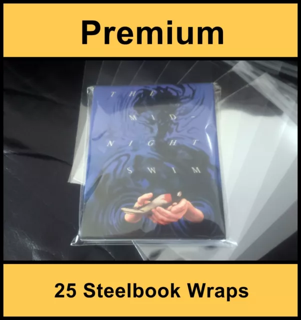 Premium Blu-Ray / DVD Steelbook Protective Wraps / Sleeves (Pack of 25)