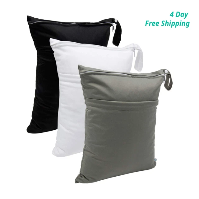 3Pcs Wet Dry Bags for Baby Cloth Diaper nappy reusable Travel Beach Gym swimsuit