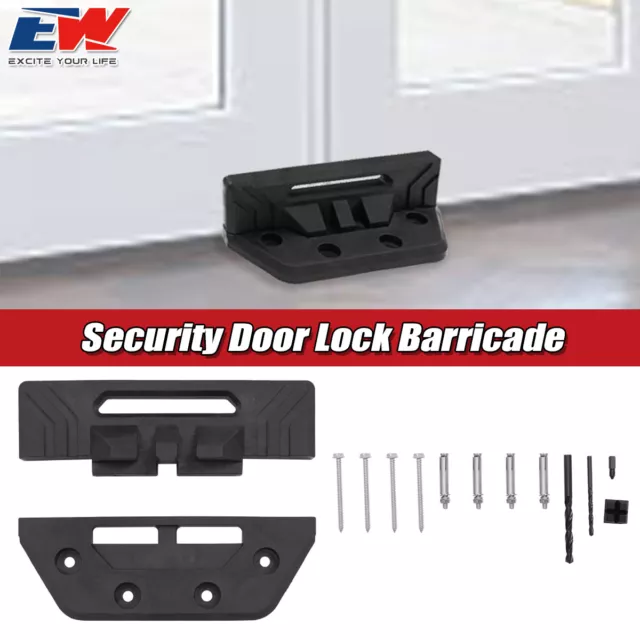 Door Brace Security Bar Lock Anti Kick for Residential, External Swing  Doors NEW 
