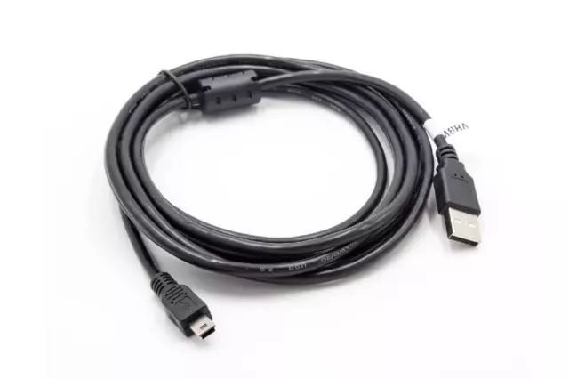 Câble USB 3m pour Panasonic HDC-SD20, HDC-SD200, HDC-SD40