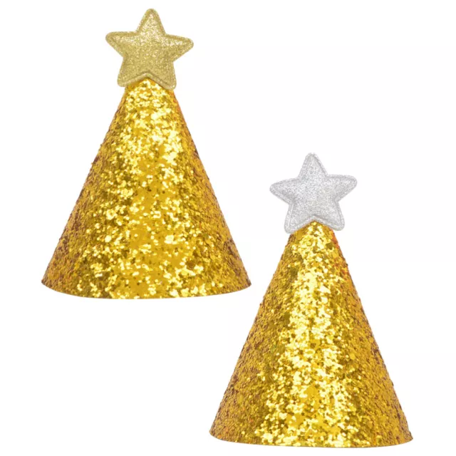 8 stücke Mini Geburtstag Spitzhüte Shiny Star Hat Party Supplies für Kinder