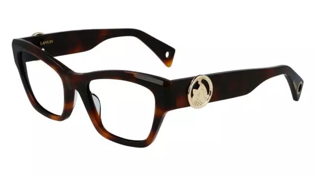 NEW Lanvin LNV 2617 214 Havana Eyeglasses 52/18/140 with Lanvin Case