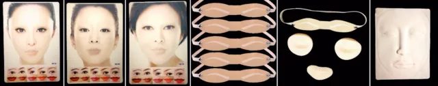 RoYun 3D mélange maquillage permanent tatouage lèvres pratique microblading peau kit d'entraînement 3
