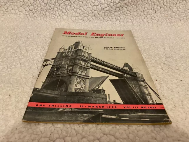 Model Engineer Magazine #2861 Tower Bridge's Steam Engines. F.n Motorcycle