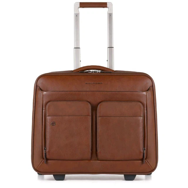 Piquadro Pilot Black Square Cuoio
