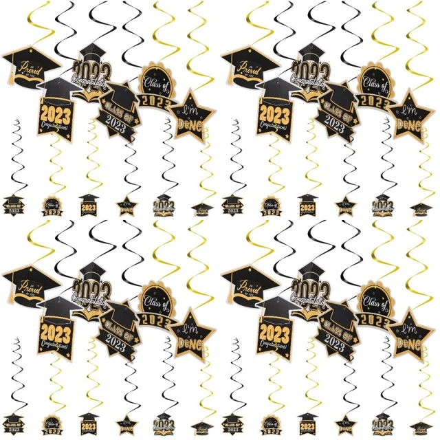 48 piezas Novela Interesante Dibujos Animados Colgantes de Graduación Decoración para Suministros de Fiesta
