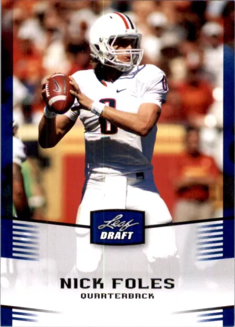 2012 Leaf Draft Blue NICK FOLES RC Philadelphia Eagles #37