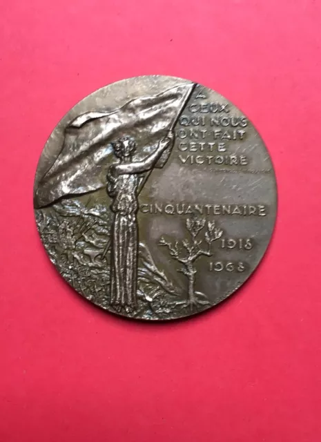 Médaille CINQUANTENAIRE DU 11 NOVEMBRE 1918