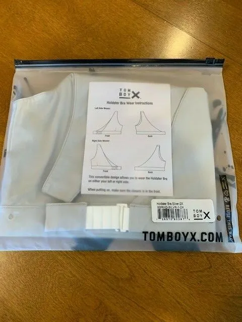TOMBOYX WOMENS HOLDSTER Bra Silver Adjustable Strap Stretch 2XL New with  Tags £13.39 - PicClick UK