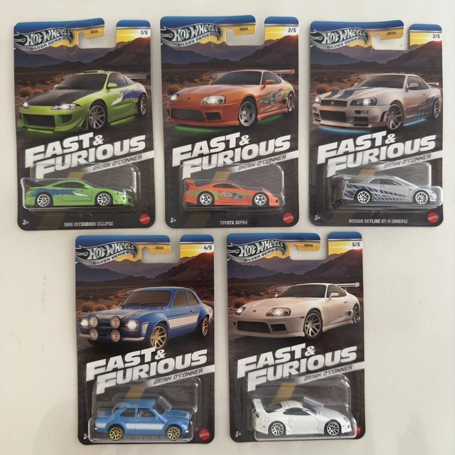 Hot Wheels F1 Set Hot Wheels Premium Fast & Furious 2024 - 5 Auto In Scatola Collezionabile, Scala 1:64 Set 5 Auto HNW46 - Foto 4