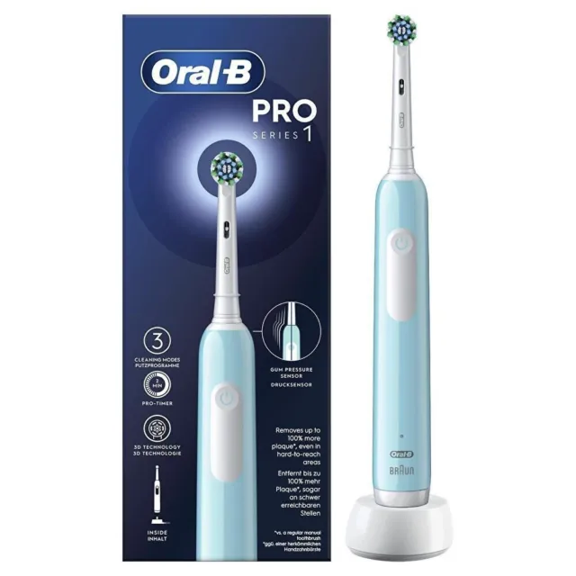 Oral-B Pro Series 1 Caribbean blue - brossette ronde Technologie 3D