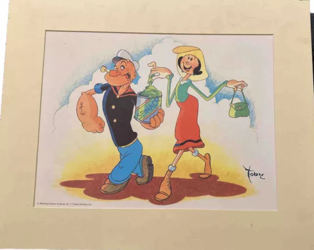 Toby Bluth 2006 Popeye Olive Oil Print