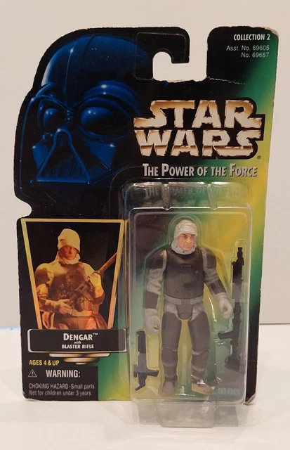 Star Wars Power Of The Force - Figura Dengar Con Blaster, Olografica Green Card, 1997 - 2