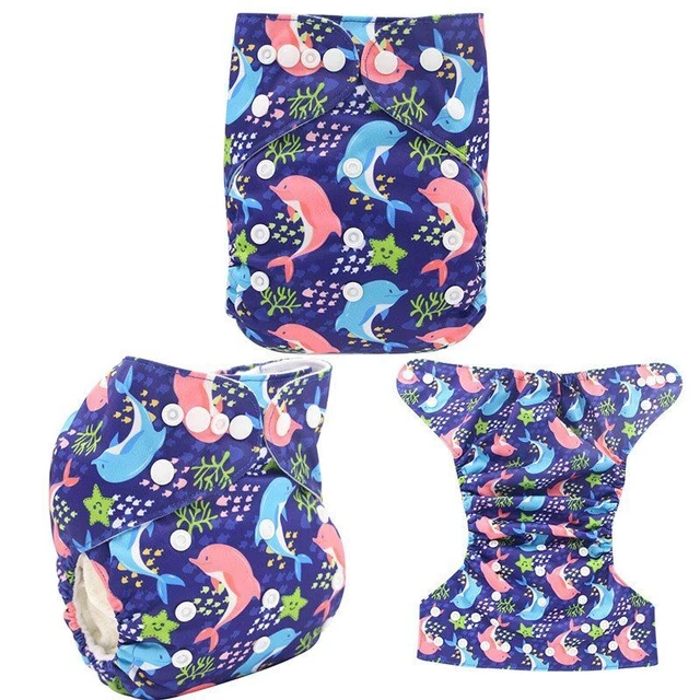 Cloth Diaper Baby Adjustable Cover Soft Suede Washable Nappy Reusable Waterproof 2