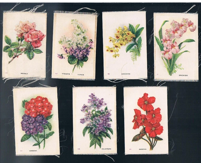 Imperial Tobacco Canada Silks Garden Flowers Of The World Brown Number - Choose