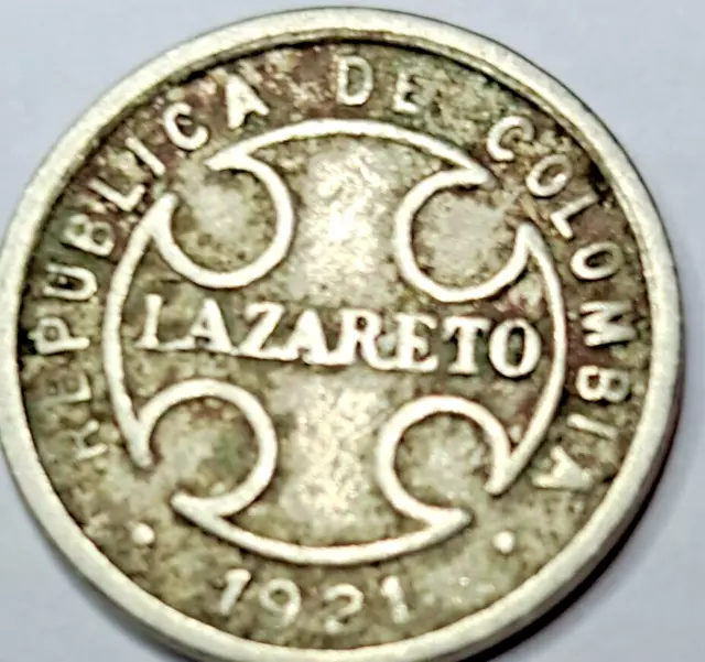 Colombia LEPER COLONY 2 CENTAVO COINS All 1921, Will Ship 1 Random Pick Coin #1