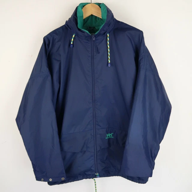 HELLY HANSEN 90S Mens Vintage Rain Sailing Jacket Coat SZ S M