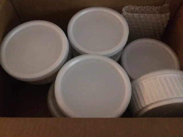 Vitrified China Souffle Bowl, 10 oz, 4-1/2", Porcelain White, Pack Lot of 8