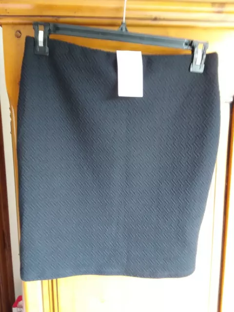 Superbe Jupe Droite Noire Femme Promod Taille M Neuve Polyester Et Coton
