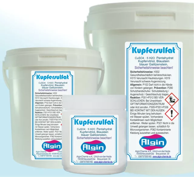 Kupfersulfat Kupfervitriol Kupfer-II-sulfat-5-hydrat technisch