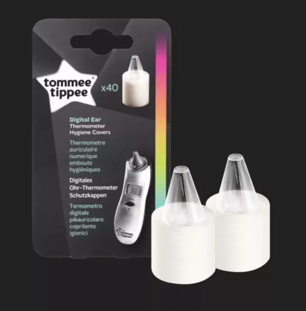 Tommee Tippee Digital Ear Thermometer Hygiene Covers - 40 Pack Brand New