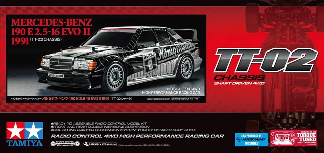 MERCEDES-BENZ 190 TAMIYA 1/10 Electric RC Car Series No. 752 E 2.5-16 ...