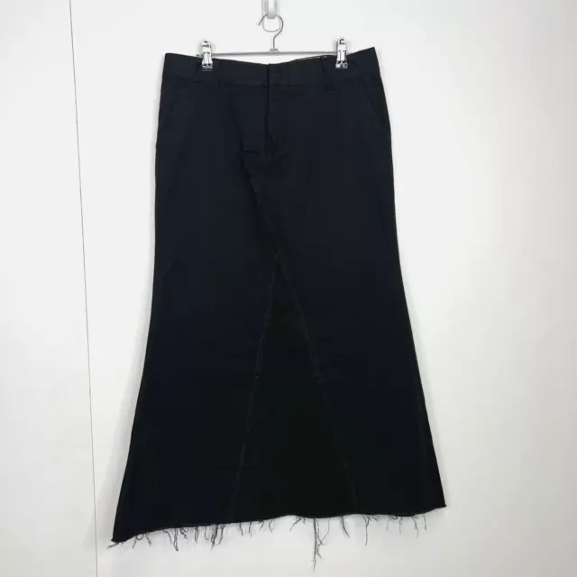 Volcom Maxi Skirt Black Frochchikie Retro Y2K Grunge Punk Emo Skater Size Small