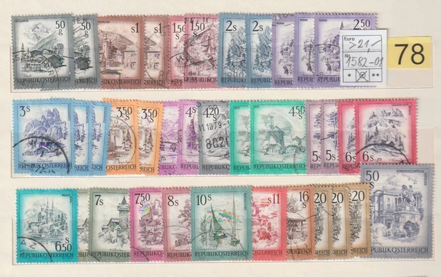 Österreich, Austria, Lot 78, Landschaften-Schönes Österreich,Gestempelt