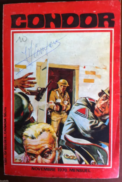 c)BD Petit Format Guerre; CONDOR n°7 Année 1970 Ed. Les Editions de Poche