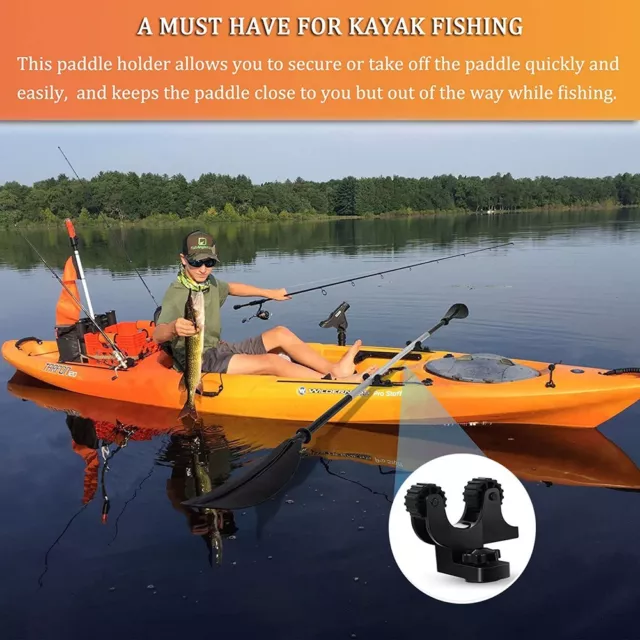 Porte-rame de kayak pratique et sécurisé pour équipement de pêche utilisatio