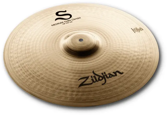 Cymbale Crash 18" Medium Thin Zildjian Serie S S18Mtc