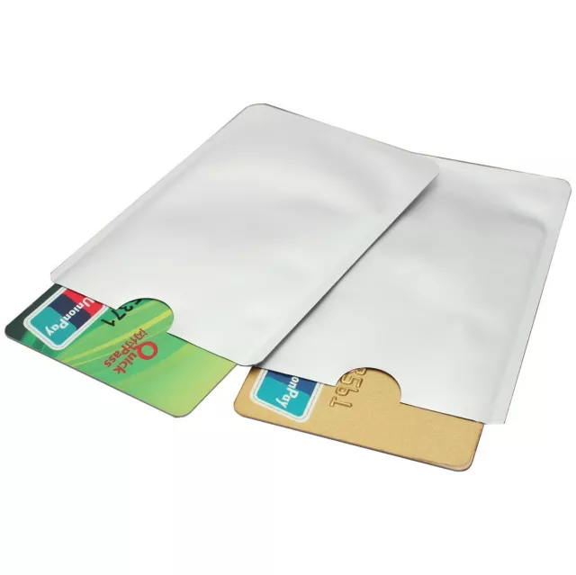 RFID Blocking Sleeve Secure Credit Debit Card ID Protector Anti Scan Safety 2