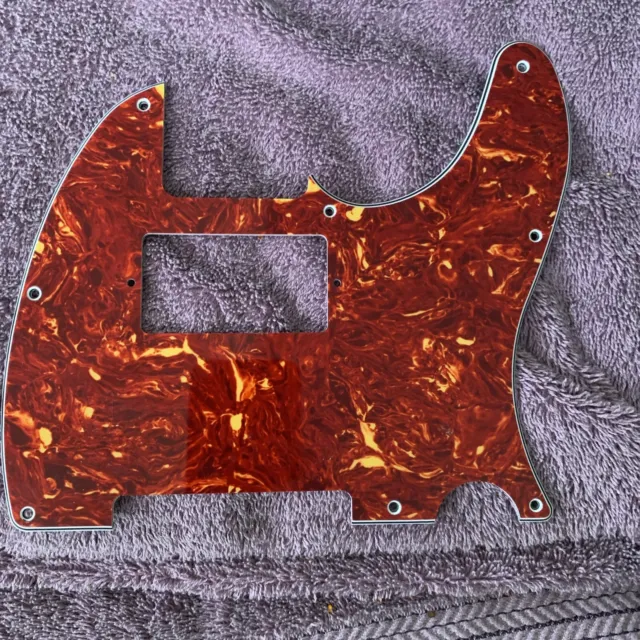 HUMBUCKER Pickguard for USA MIM  Fender® Telecaster Tele 8-Hole Red Tortoise