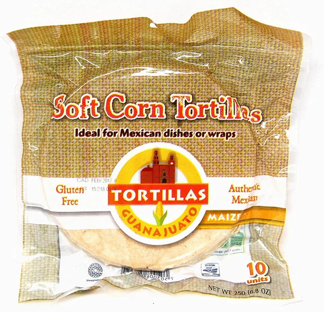 Envolturas suaves de tortilla de maíz 15 cm, auténticas envolturas mexicanas sin gluten, de