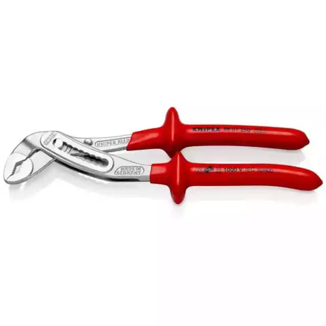 KNIPEX Tools - Alligator Water Pump Pliers, Chrome, 1000V Insulated (8807250)