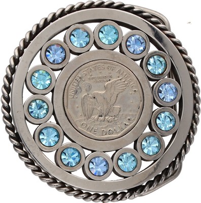 environ 6.98 cm 3.5 x 2.75 in VINTAGE Boucle de ceinture Kershaw officier Ranch Fine Pewter Cadeau env M 