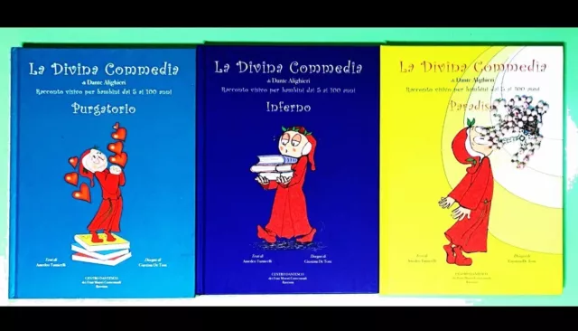 Dante Alighieri - La divina commedia Inferno - Purgatorio e Paradiso x Bambini