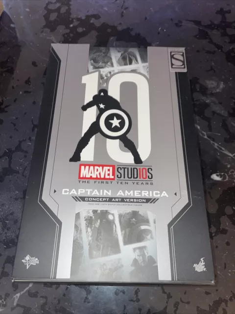 Figurine Hot Toys MMS488 En Boîte Marvel Stud10s Captain America Concept Art 10