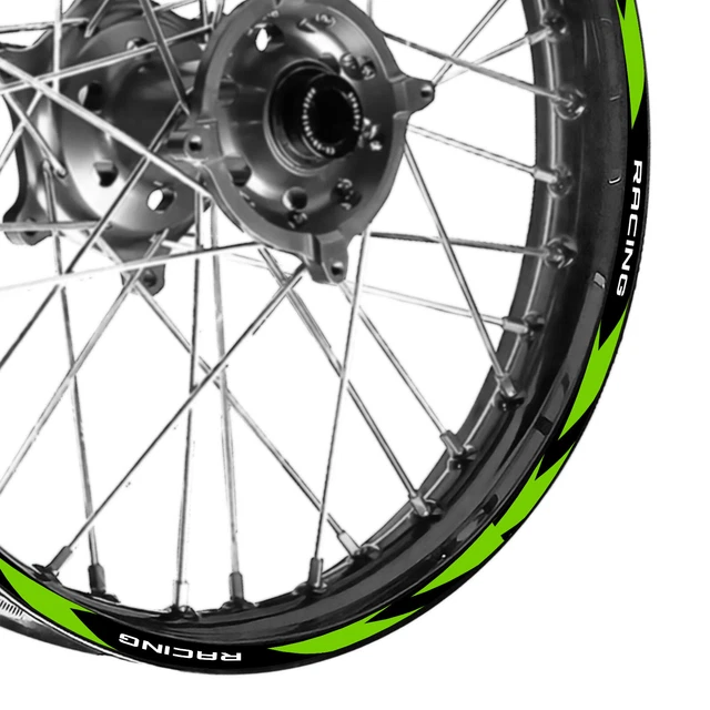 21''&18'' R01B Dirt Bike Strips Rim Sticker For Kawasaki KLX 250 H T 2006-2014