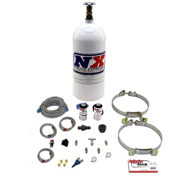 Nitrous Express Mainline Efi Singolo Nozzle Kit W/10lb Bottiglia - ML2000