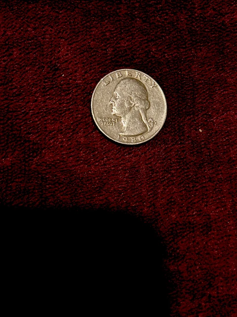 Rare 1980 Quarter Dollar D Filled Mint Mark Error Coin