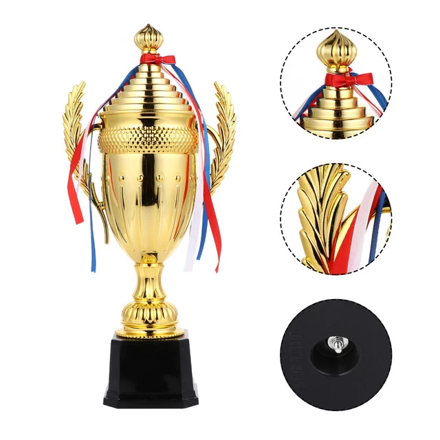 Lot De 14 Mini Trophées étoile En Plastique Doré, Coupes De