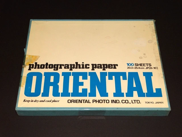 Papel Oriental Seagull F-1 bromuro (brillante) 20,3x25,4 cm (8x10 pulgadas) - más de 85 hojas