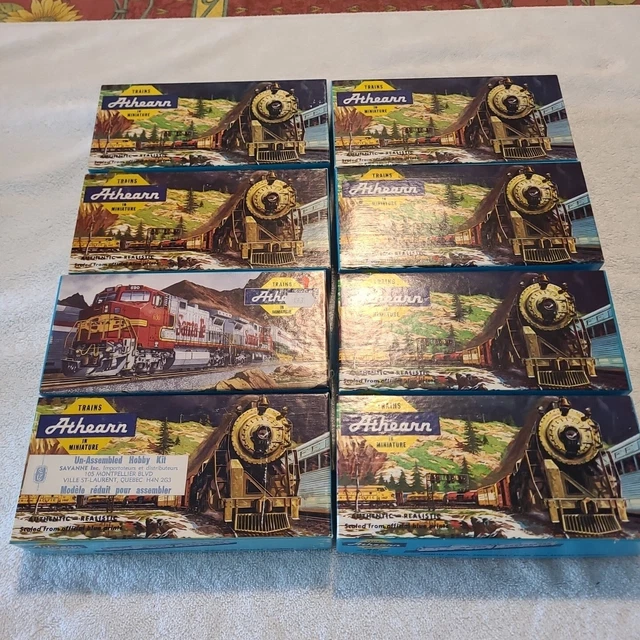 ✅️ Ho Scale✅️ Athearn Blue Box Box Car Lot X7 +1 Extra Gondola