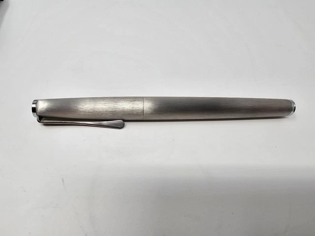 LAMY Studio Fountain Pen, Brushed Stainless Steel, Fine Nib (L65F)