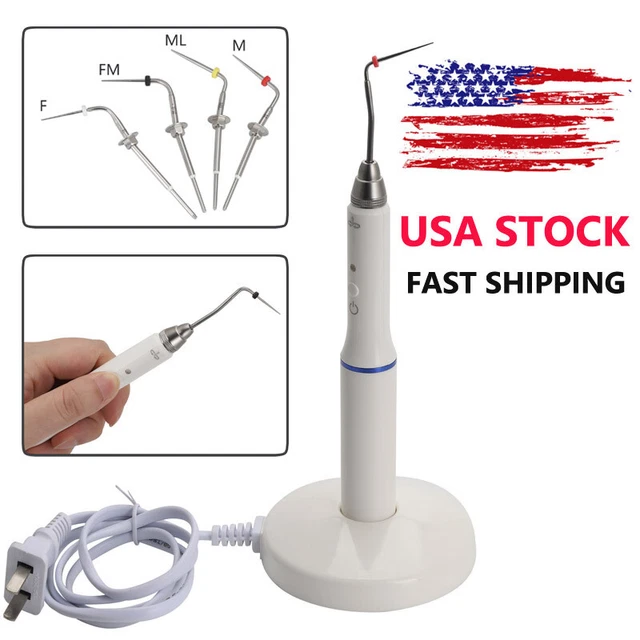 Dental Cordless Wireless Gutta Percha Endo Heated Pen Obturation System / 2 Tips