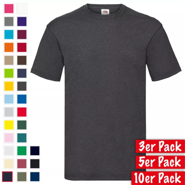 T-shirt uomo confezione da 3, 5, 10 Fruit of the Loom Valueweight T confezione multipla