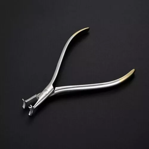 Orthodontic Hammer Head Plier Serrated Arch-Wire Forming Adjusting Cinch Back